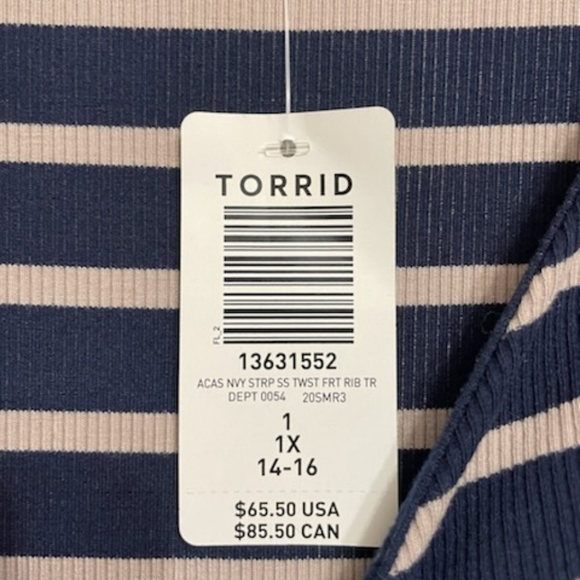 NWT Torrid Stripes Dress. - Picture 4 of 4